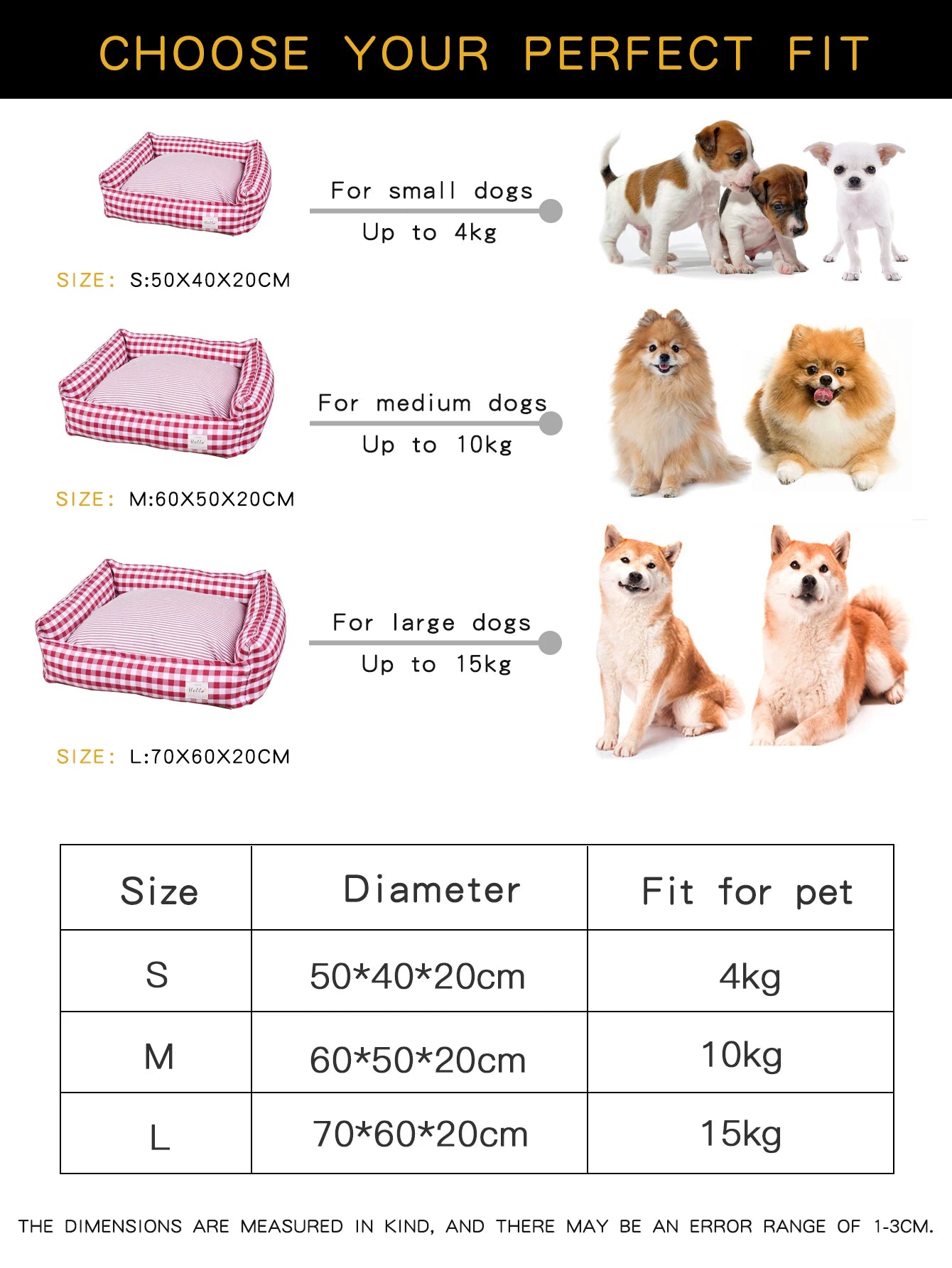 CozyChecks Gingham Pet Lounger